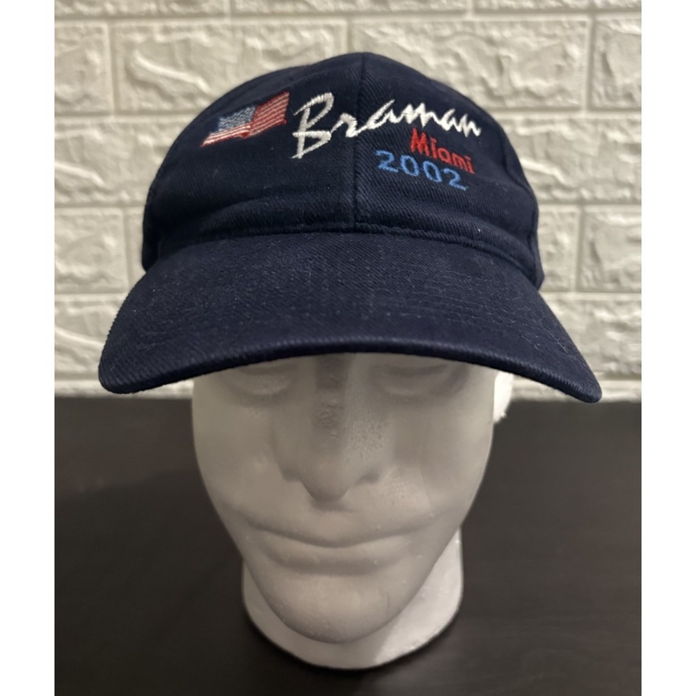 Braman Miami 2002 Mens Dad Hat Adjustable Strap Blue‎ Nissun Cap